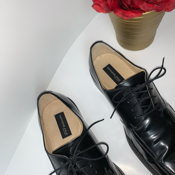 🛍 Kenneth Cole New York Men’s Black Leather Shoes - Picture 7 of 8